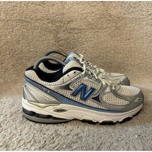 New Balance 1012 Running Shoes Sneakers White Silver Blue Women’s Size 8 B